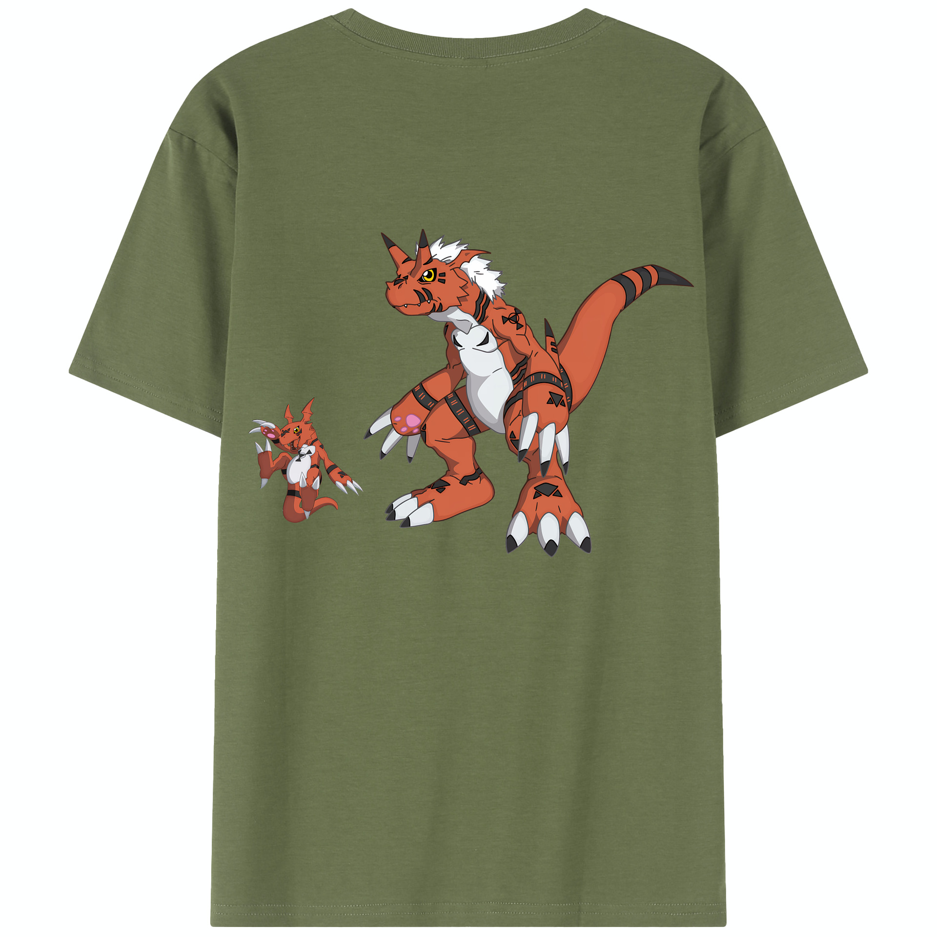 （画像用） Digimon デジタルモンスター/デジモン 綿100％半袖Tシャツ（背面プリント）